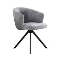 Karosszék Lara Giga S - fekete/szürke, Modern, textil/fém (59/78/63cm)