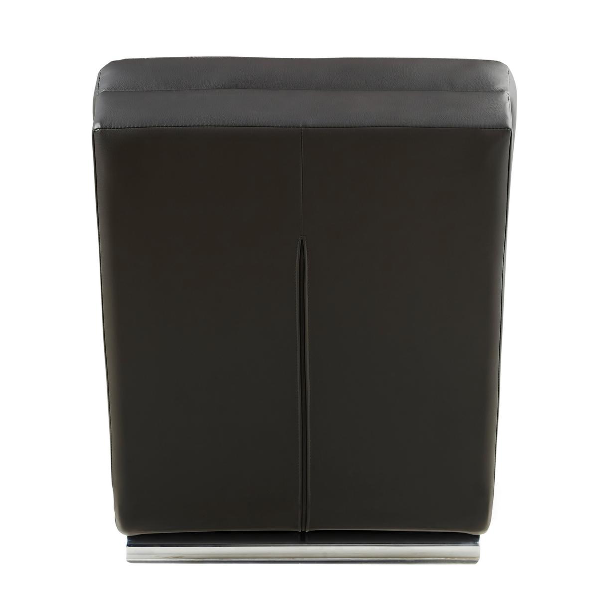 Relaxliege Schwarz B: 60 Cm - Silberfarben/Schwarz, MODERN, Textil (60/81/171cm) - Livetastic