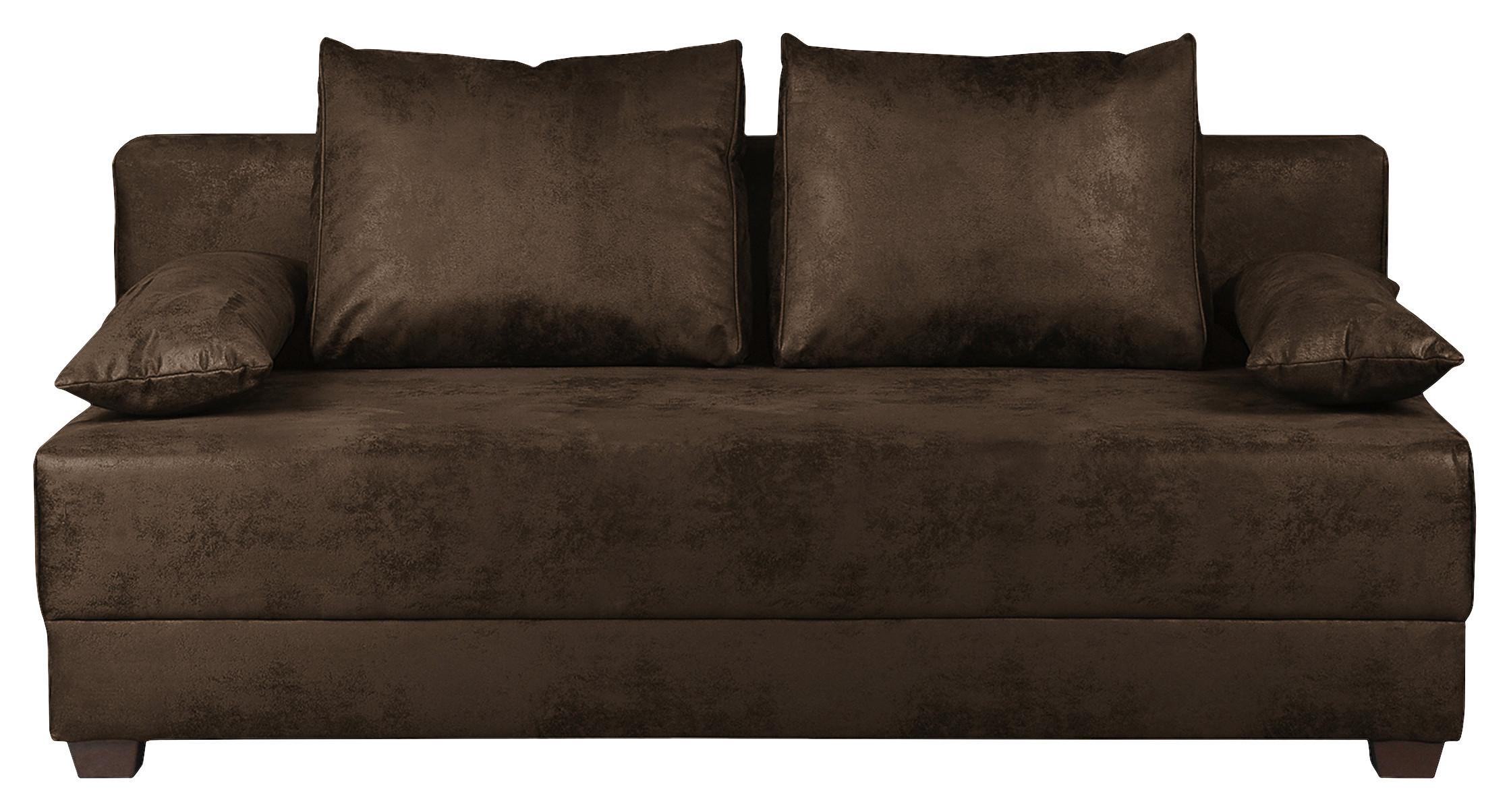 Schlafsofa Dingo, Dunkelbraun B: 202 cm