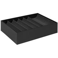 Šperkovnica Unit, S - sivá, Konventionell, kompozitné drevo/textil (43/34/10,5cm) - Premium Living