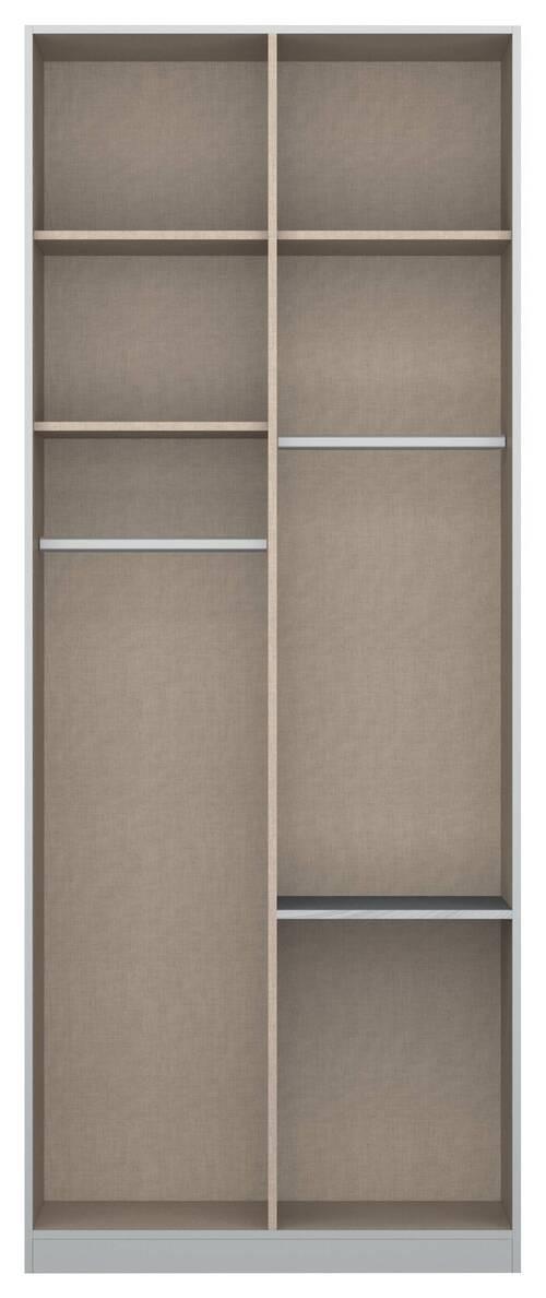 Drehtürenschrank 91cm Alabama, Grau - Grau, MODERN, Holzwerkstoff (91/229/54cm) - Rauch Möbel