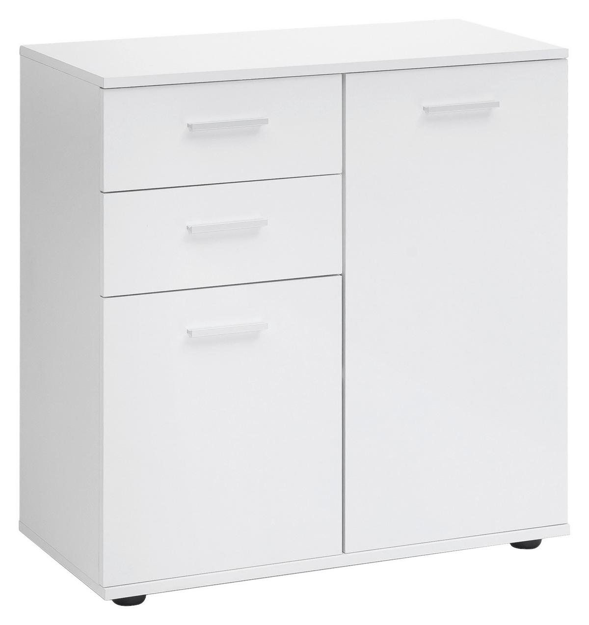 Kommode 71 cm Svenja, Weiß - KONVENTIONELL, Holzwerkstoff (71/78/35cm) - MID.YOU