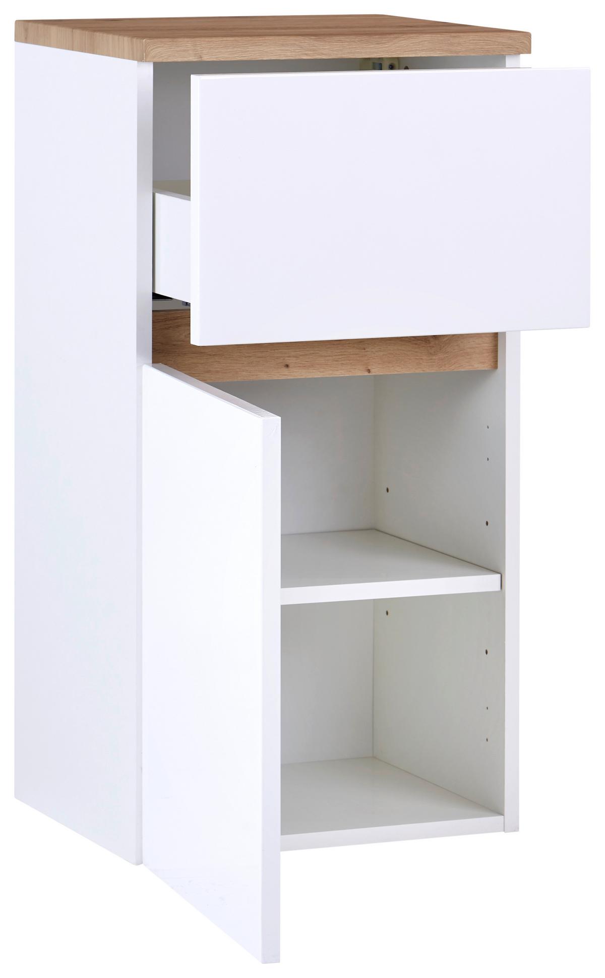 Alsószekrény Marbella - fehér, Modern, faalapú anyag (40/81/35cm)