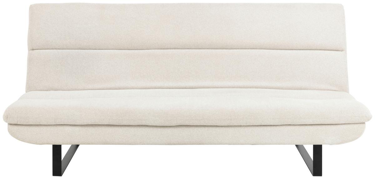 3-sitzer-sofa Mit Bettkasten Abonne B: 200 Cm - Beige/Schwarz, KONVENTIONELL, Textil (200/91/124cm) - MID.YOU