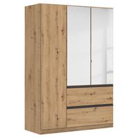 Drehtürenschrank Costa Eiche Artisan Dekor - Eiche Artisan, MODERN, Holzwerkstoff (136/197/54cm) - Rauch Möbel