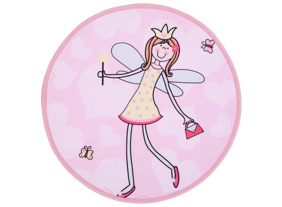 Kinderteppich Sofia Ø 80 cm - Rosa, Textil (80cm) - Luca Bessoni Kinderteppich Sofia Ø 80 cm - Rosa, Textil (80cm) - Luca Bessoni