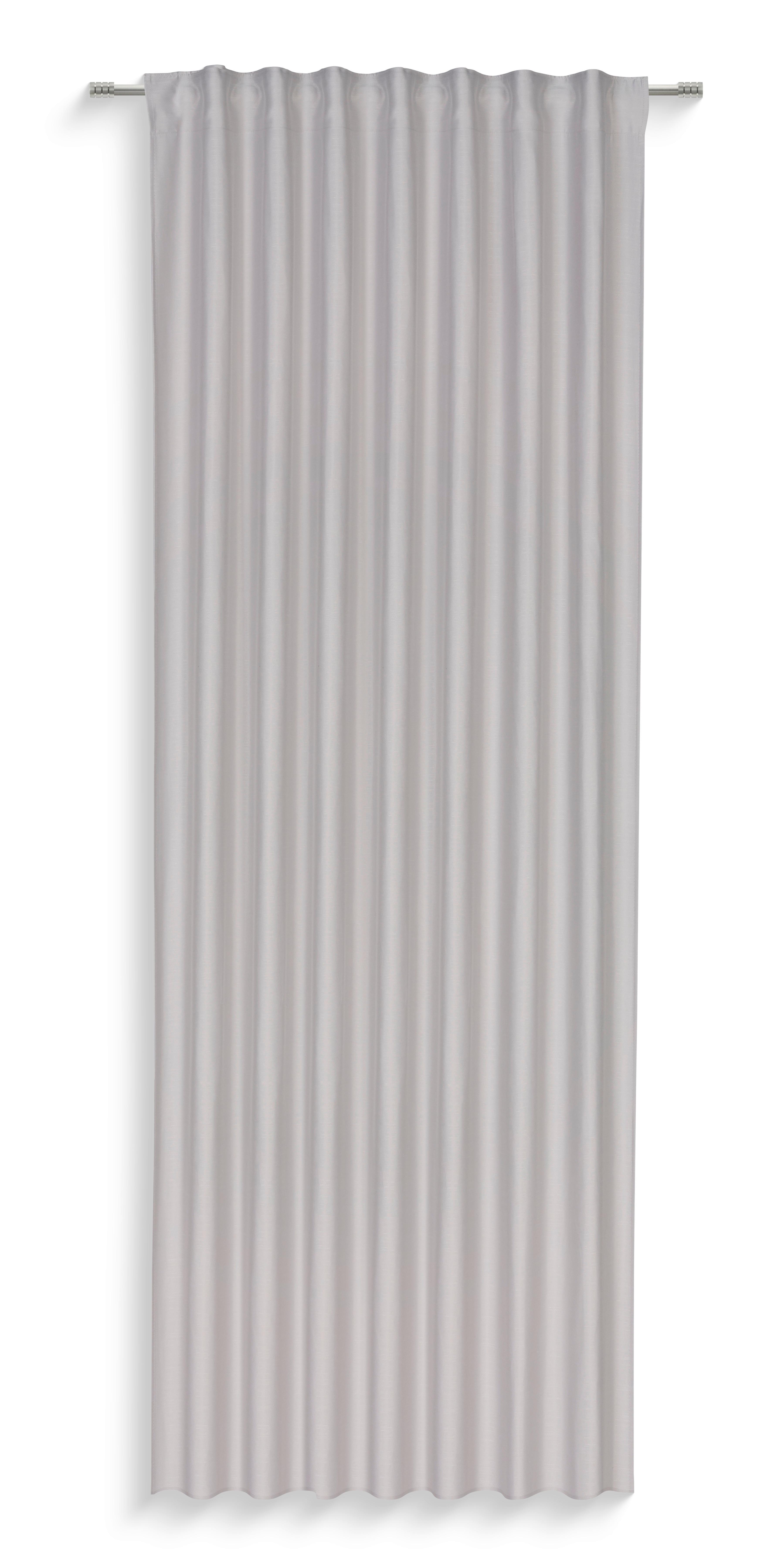 FERTIGVORHANG MELINA - Silberfarben, MODERN, Textil (140/245cm) - Luca Bessoni