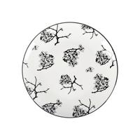 Dezertní talířek Shiva, Ø: 20,4cm - bílá/černá, Lifestyle, keramika (20,4/2,5cm) - Mömax