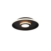 Led-deckenleuchte Ø 40 Cm, 1-Flammig, 3-Fach Schaltbar - Schwarz, Design, Kunststoff/Metall (40/6,8cm) - Trio Leuchten