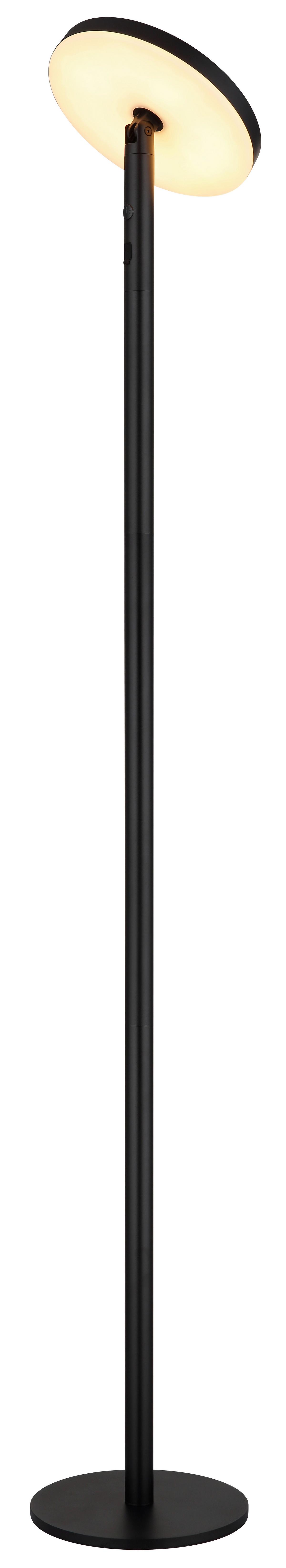 Solarleuchte 1800-3000k - Opal/Schwarz, Design, Kunststoff/Metall (23/145cm) - Globo