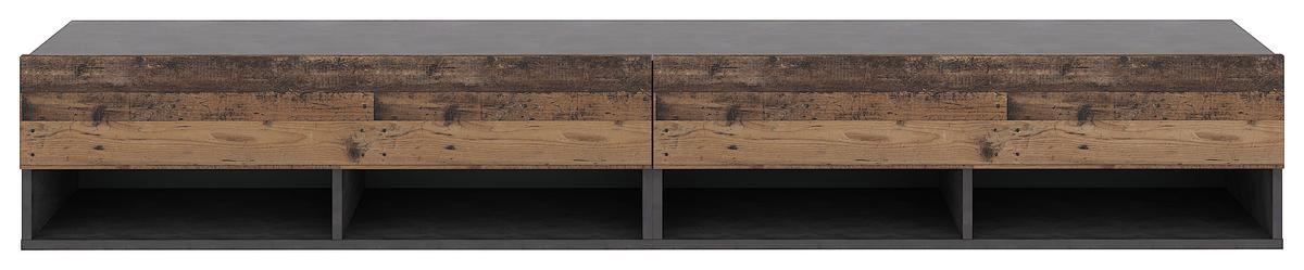 Lowboard Derby 280 - Alteiche/Dunkelgrau, Design, Holzwerkstoff (280/31,5/32,5cm) - Livetastic