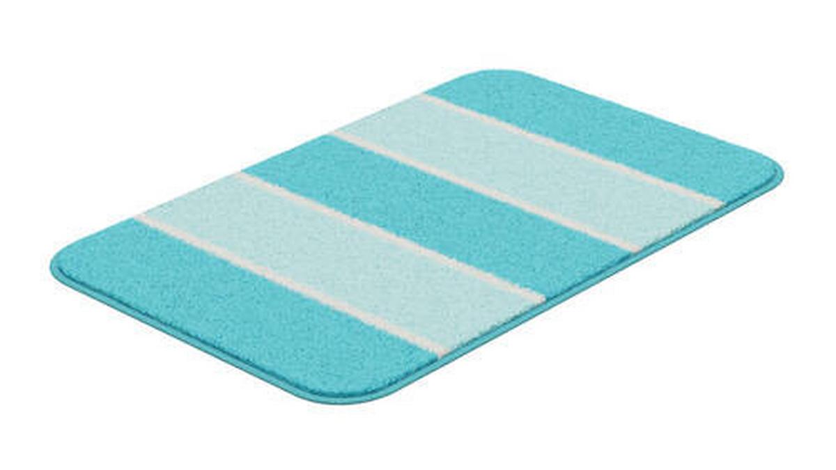 Bademattenset Waymore 2er Set - Blau, Basics, Textil (40x50/50x80cm) - Grund