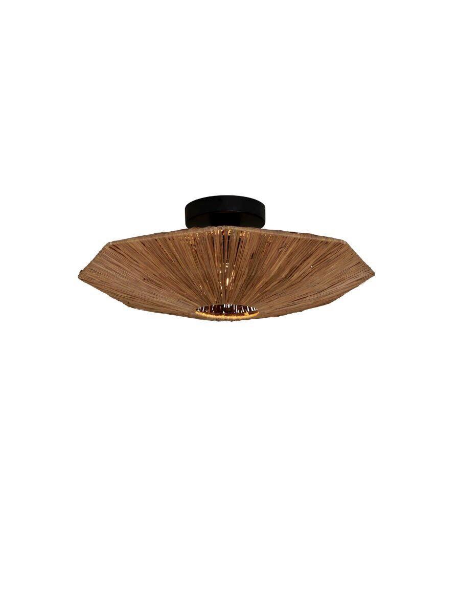 Deckenleuchte Panc031br - Braun, MODERN, Naturmaterialien (65cm) - Good & Mojo