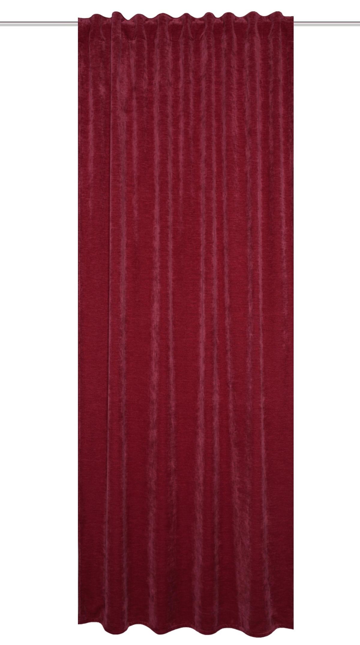 Fertigvorhang Bordeaux B: 135 Cm - Bordeaux, Basics, Textil (135/145cm) - Schmidt W. Gmbh