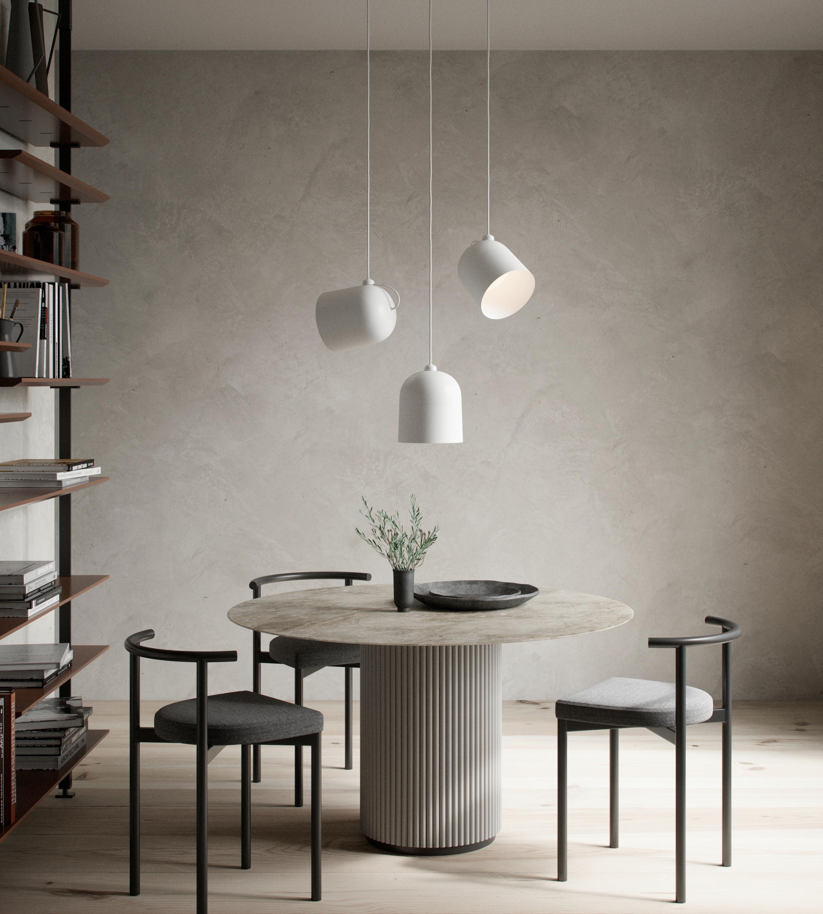 Hängeleuchte Angle Weiß D: 21 cm - Weiß, Design, Metall (21/32cm) - Nordlux