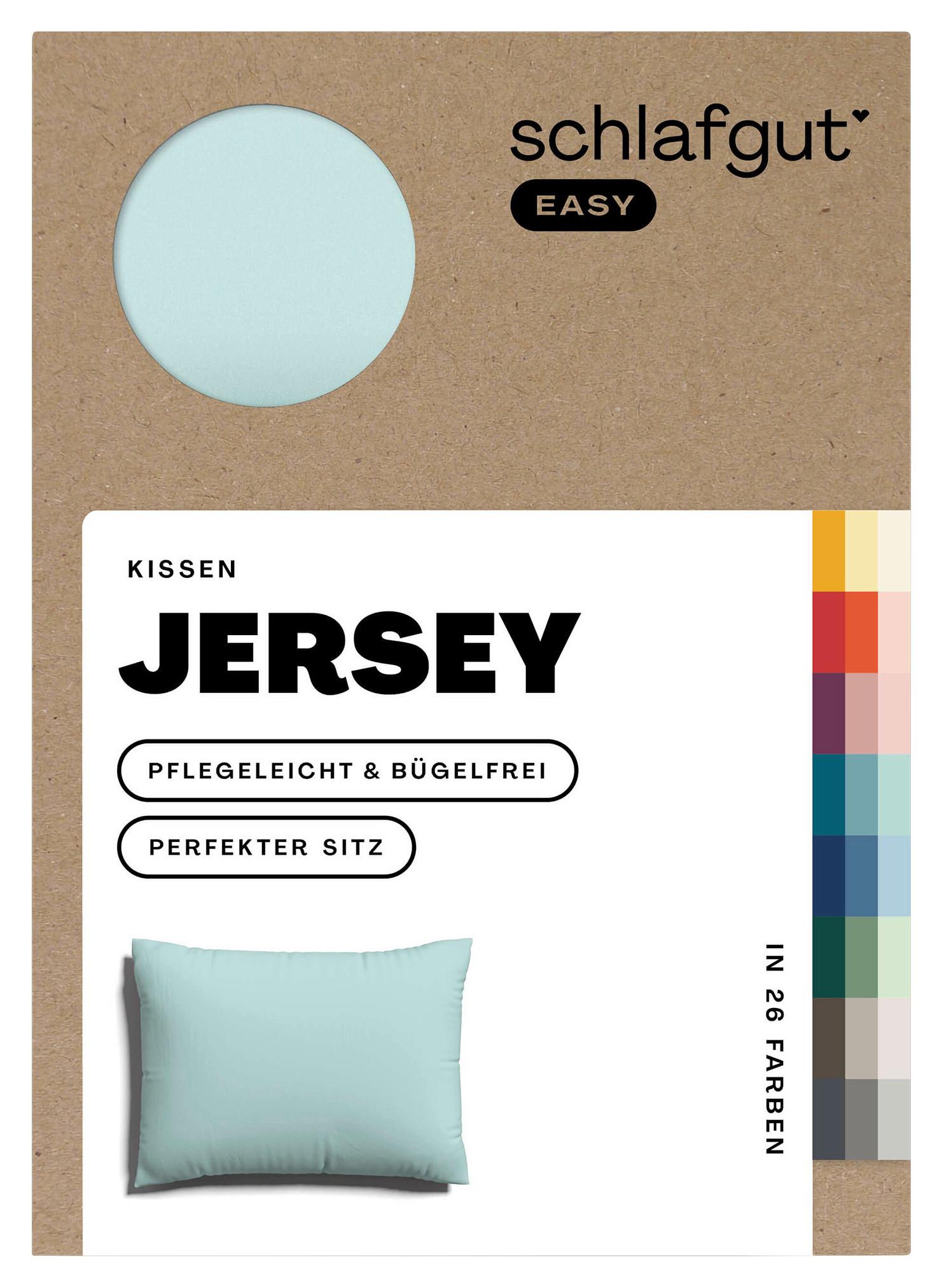 Kissenhülle Easy Jersey - Petrol, Basics, Textil (40/60cm) - Schlafgut