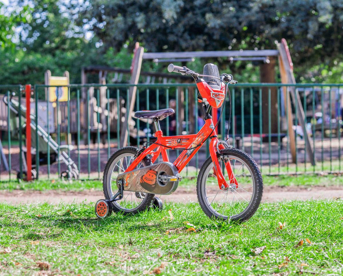 Kinderfahrrad Mit Stützrädern Cars 16 Zoll - Rot, Basics, Metall (54/78,1/106cm)