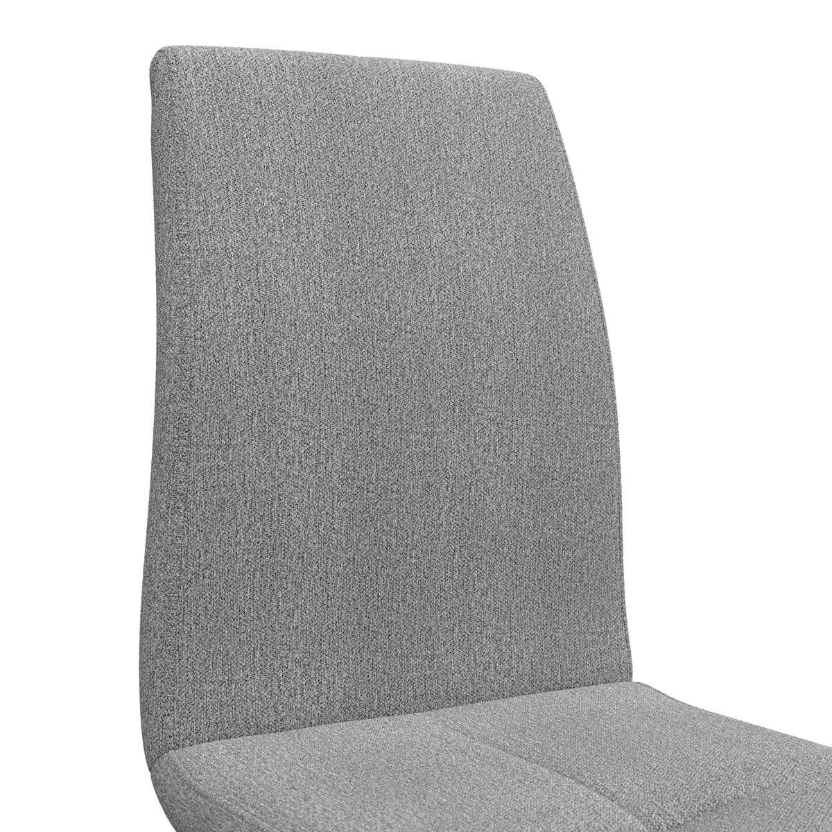 Schwingstuhl Tristan Webstoff hellgrau, B: 41cm - Hellgrau/Schwarz, MODERN, Holz/Textil (41/102/58cm) - James Wood