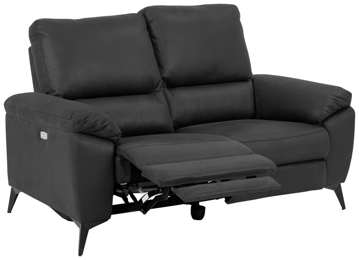 2-sitzer-sofa Rana Grau - Schwarz/Grau, KONVENTIONELL, Textil (160/102/96cm) - MID.YOU