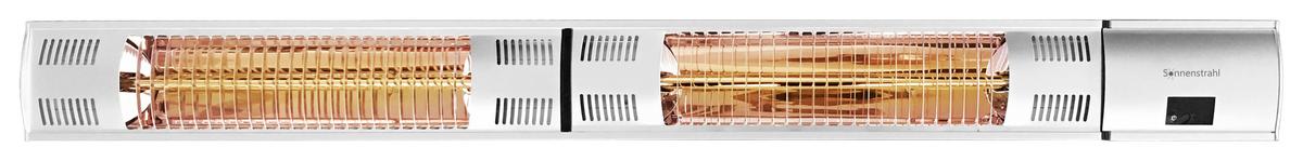 Decken-Terrassenstrahler 1500/3000 W Comfort Infrarot - Alufarben, MODERN, Metall (105,3/10/12,9cm) - Silva Schneider