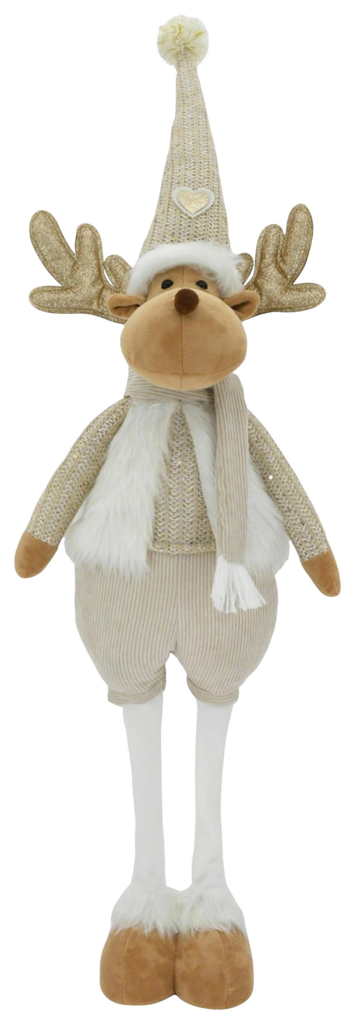 Skřítek NINO - bílá/béžová, Konvenční, kov/textil (32/98/21cm) - Mömax