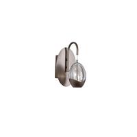 LED-Wandleuchte Charm Champagner Beige Transparent - Champagner/Transparent, Trend, Glas/Metall (25,5/13/19cm)