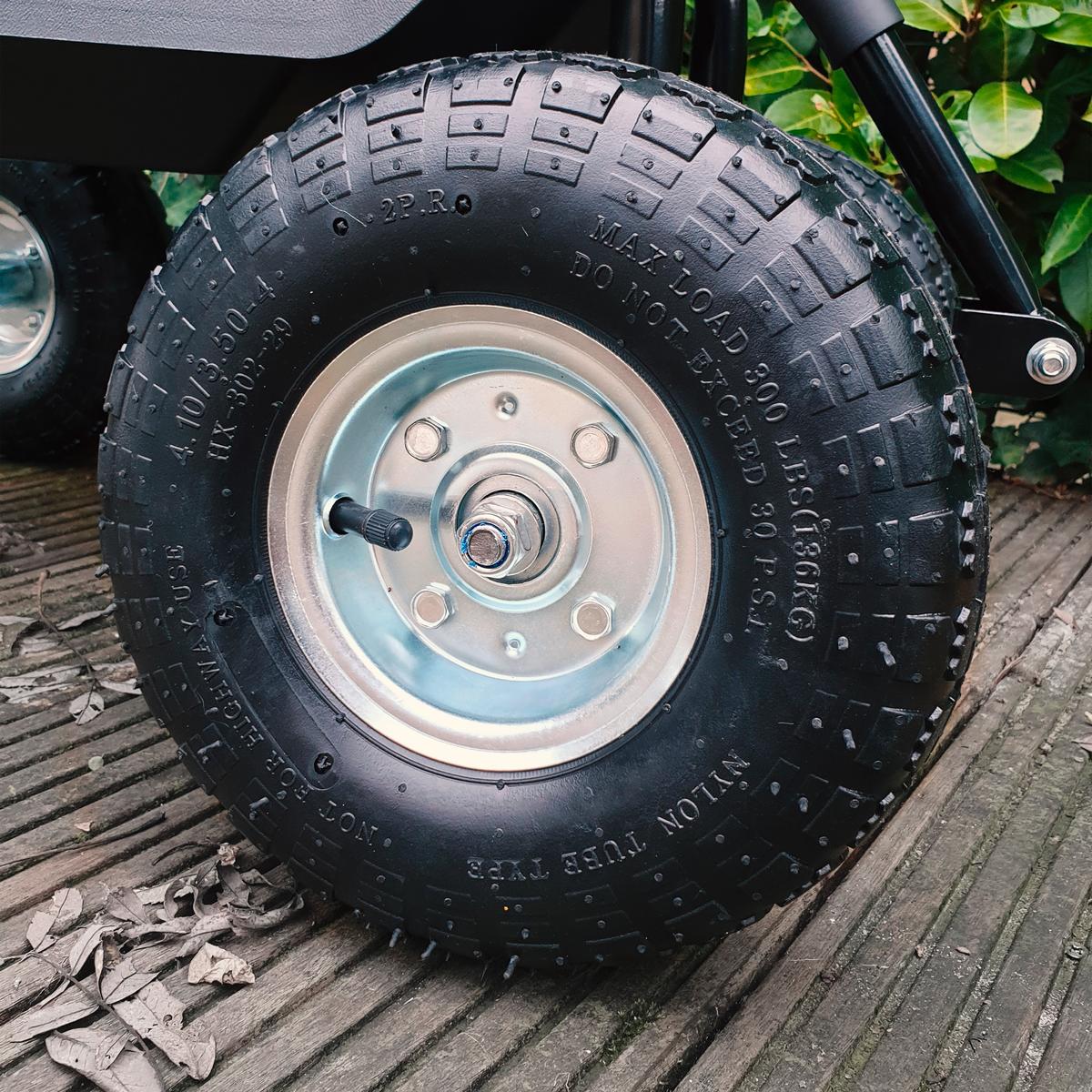 Gartengerätewagen Mit Sitz - Anthrazit, Basics, Kunststoff/Metall (81/45/86cm) - Ambia Garden