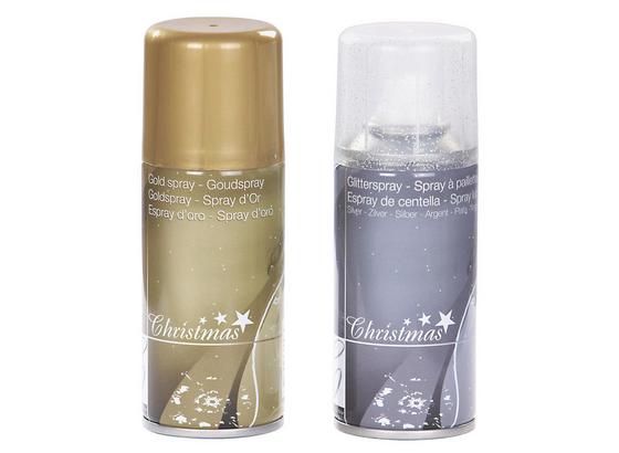 Glitzerspray 150 ml - Silberfarben/Goldfarben, KONVENTIONELL (0,15l) Glitzerspray 150 ml - Silberfarben/Goldfarben, KONVENTIONELL (0,15l)