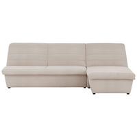 Ecksofa Looks Viii Ecru - Ecru/Schwarz, Design, Textil (274/168cm) - LOOKS by W.Joop