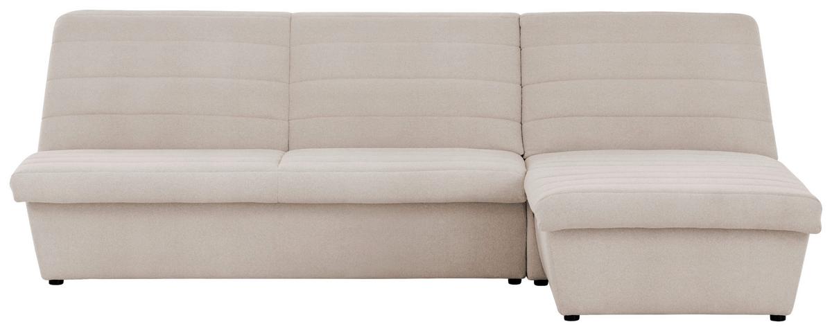 Ecksofa Looks Viii Ecru - Ecru/Schwarz, Design, Textil (274/168cm) - LOOKS by W.Joop