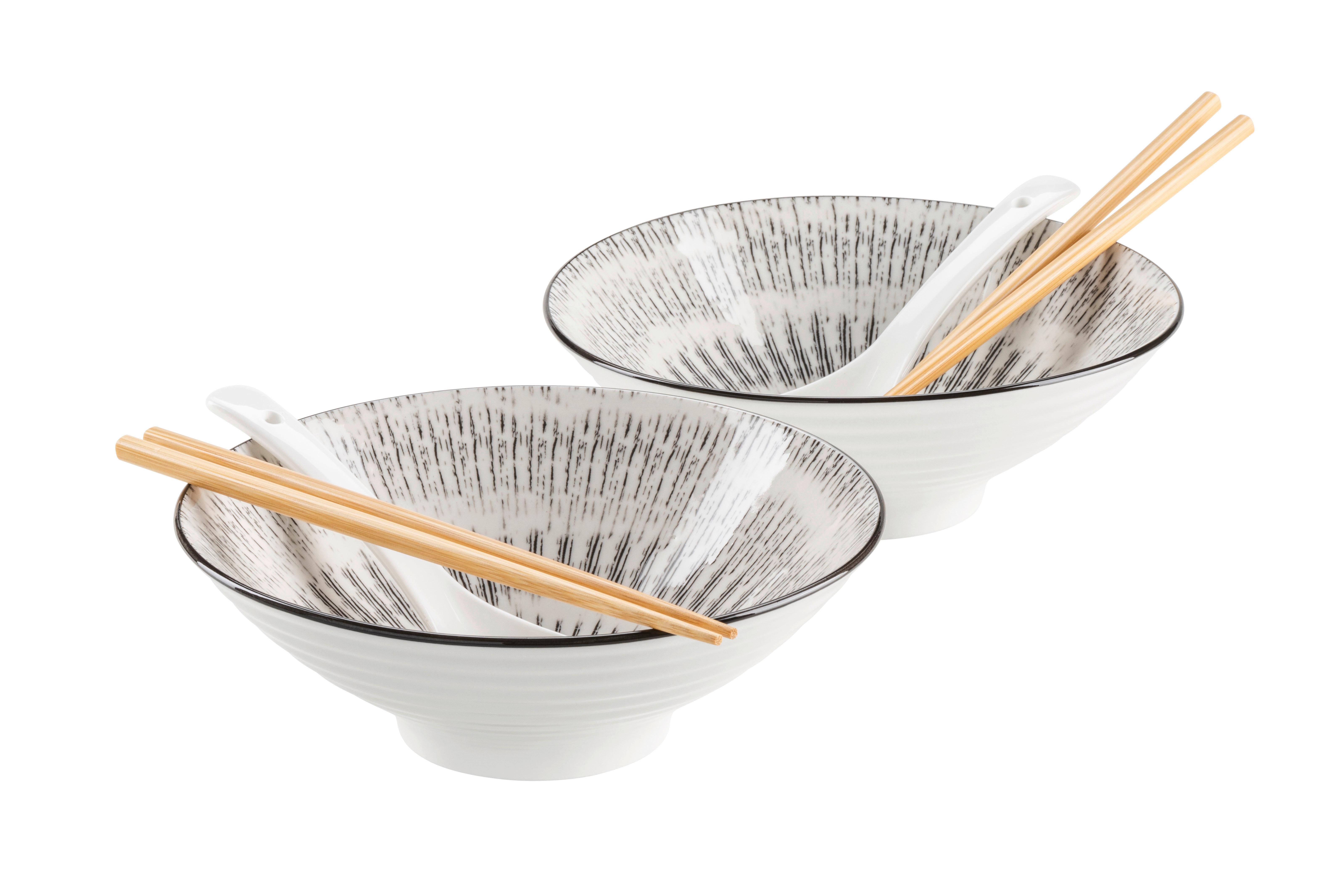 Chinesisches Tafelservice Porzellan - Schwarz/Weiß, Basics, Keramik - Mäser