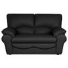 2-Sitzer-Sofa Oslo Schwarz B: 150 cm - Schwarz, Design, Leder (150/92/85cm) - Livetastic