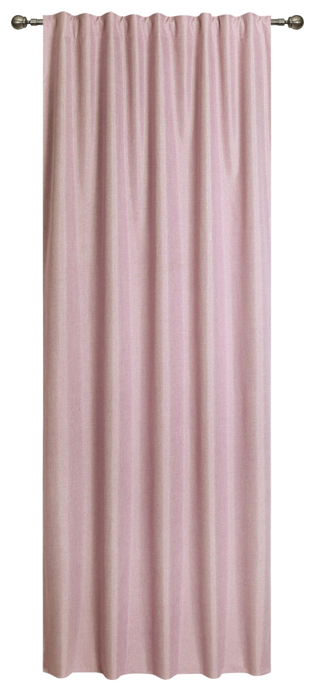 Készfüggöny Ohio Kb. 140/245cm - rózsaszín, Romantik / Landhaus, textil (140/245cm) - James Wood