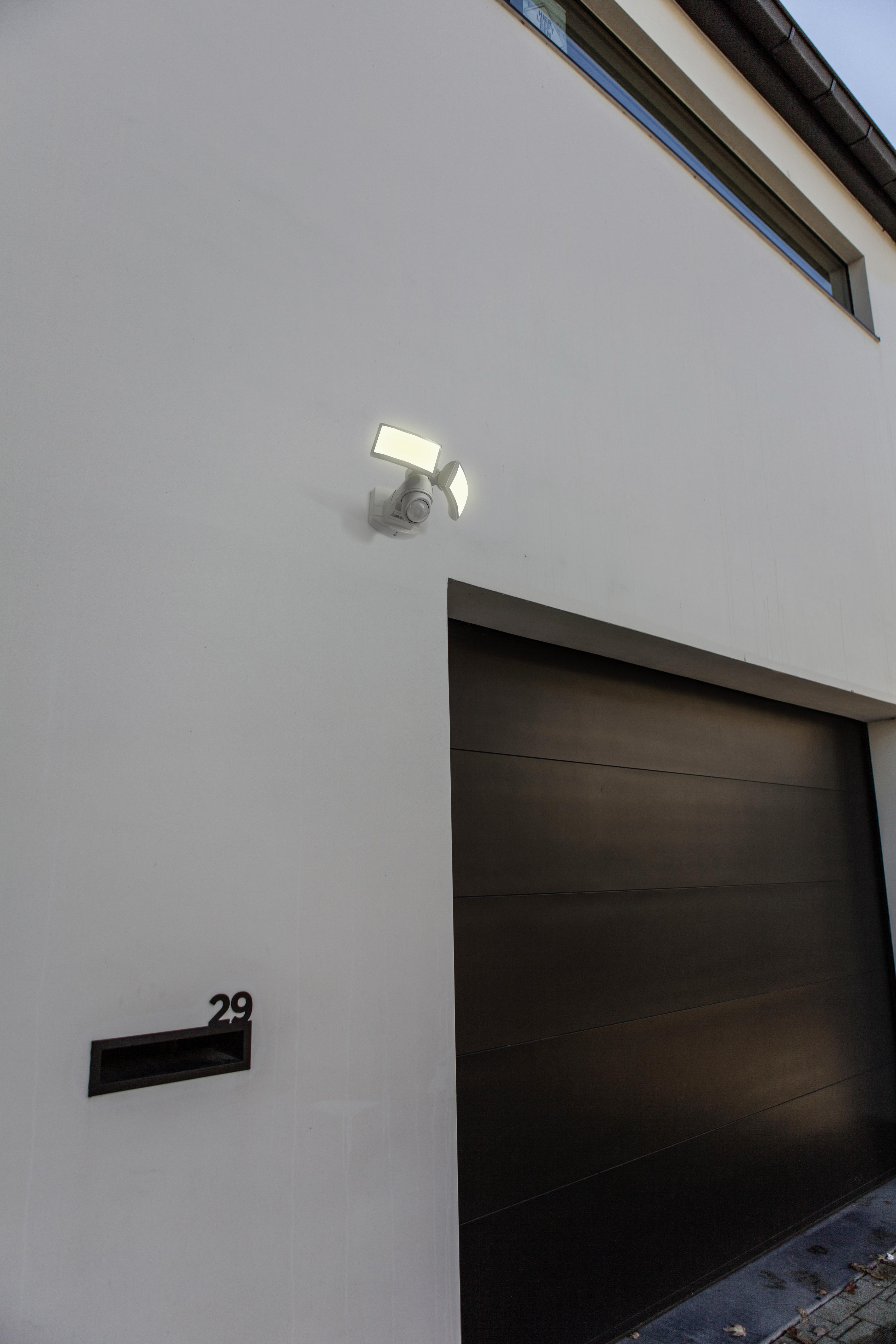 LED-Außenleuchte Arc 13 Watt Kunststoff, Wandmontage - Weiß, Design, Kunststoff (15,60cm)