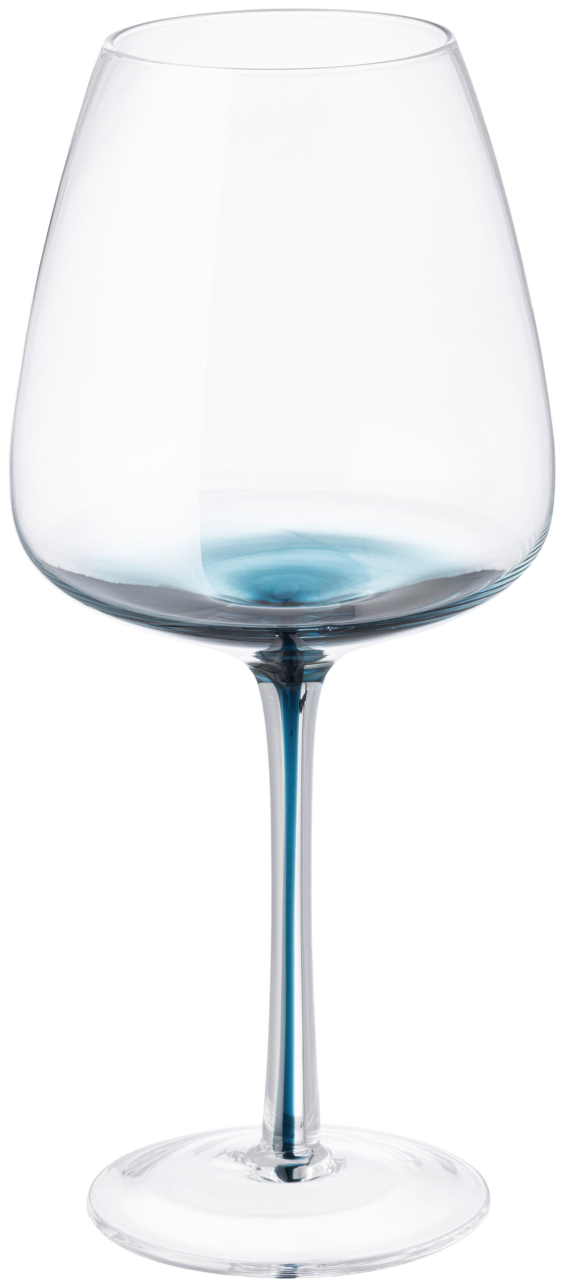 WEINGLAS AURORA - Pastellblau, Design, Glas (10/22,5/22.5cm) - Luca Bessoni