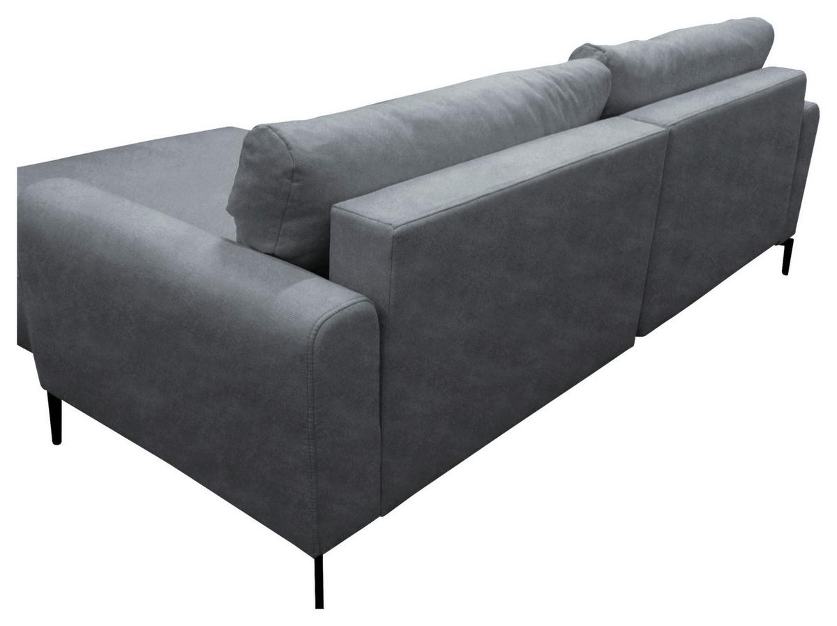 Ecksofa Prince Hellblau S: 240x163 cm - Schwarz/Hellblau, Design, Textil (240/163cm) - MID.YOU