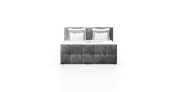 Boxspringbett mit Topper und Bettkasten 180x200 cm Medino - Dunkelgrün, KONVENTIONELL, Holz/Holzwerkstoff (180/200cm) - Luca Bessoni