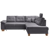 Ecksofa Brizzini, Grau S: 274x206 Cm - Naturfarben/Grau, MODERN, Textil (274/206cm) - Livetastic