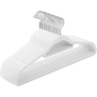 Kleiderbügelset Kleiderbügelset, Weiß B:42,7cm - Weiß, Basics, Kunststoff/Textil (42,7cm)