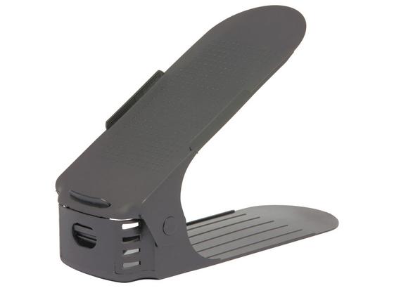 Schuhablage Camille 2er Packung - Grau, Basics, Kunststoff (25,5/9,5/18cm) - Homezone Schuhablage Camille 2er Packung - Grau, Basics, Kunststoff (25,5/9,5/18cm) - Homezone