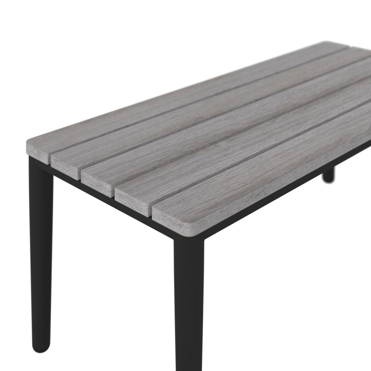 TERASOVÁ SEDACIA SÚPRAVA ENJA - čierna/sivá, Modern, kov/textil (104/60/70cm) - Bessagi Garden
