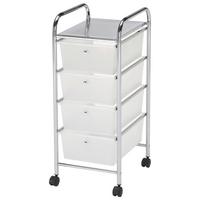 SERVÍROVACÍ VOZÍK PAULI - bílá/černá, Moderní, kov/plast (33/82/39cm)