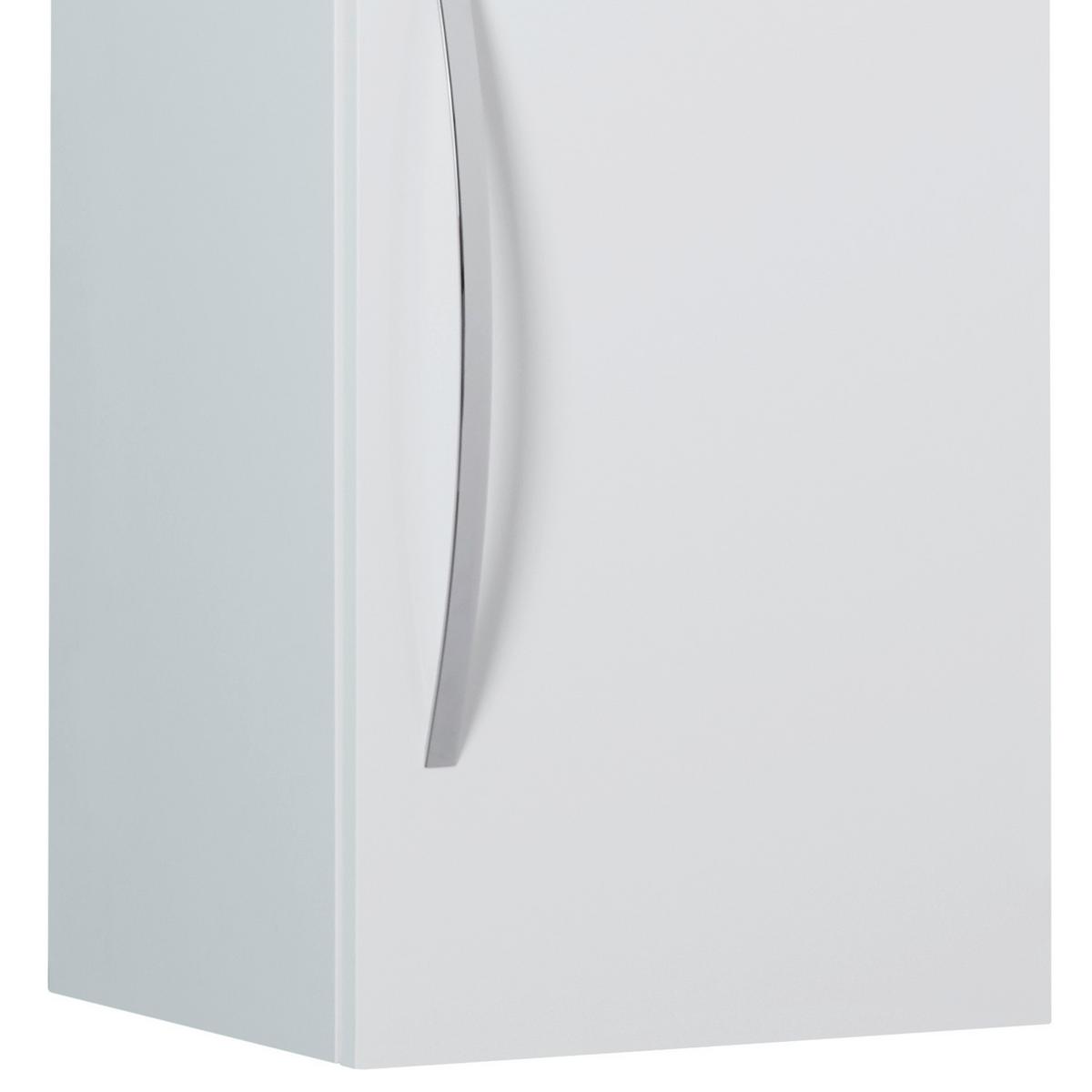 Midischrank Inn B: 35 cm Weiß - Weiß, MODERN, Glas/Holzwerkstoff (35/128/32cm)