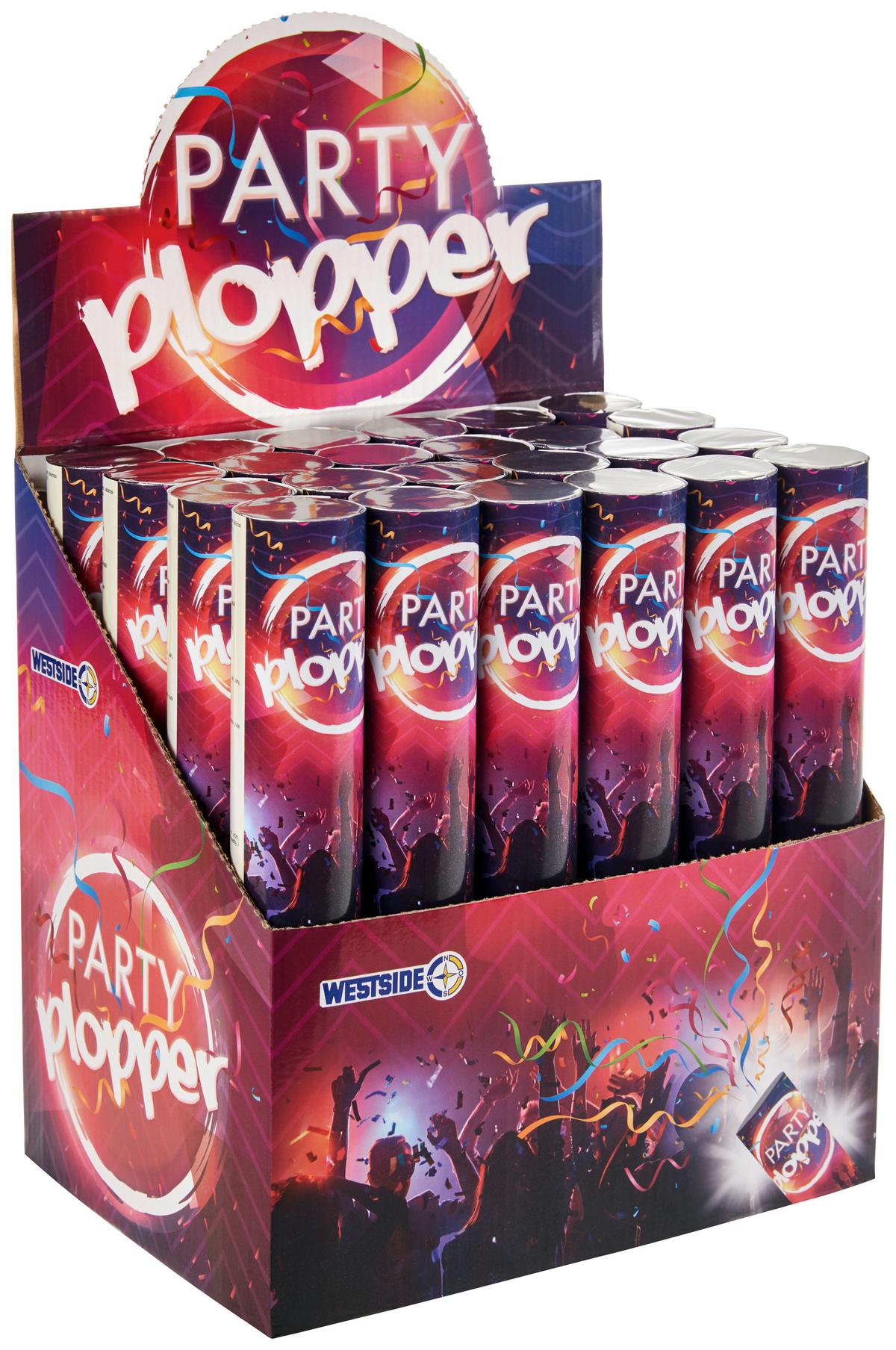 Luftschlange Party-Plopper - Lila, Trend, Kunststoff (25cm)