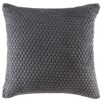 Zierkissen Belinda 45x45 Cm Polyester Anthrazit Mit Zipp - Anthrazit, ROMANTIK / LANDHAUS, Textil (45/45cm) - James Wood