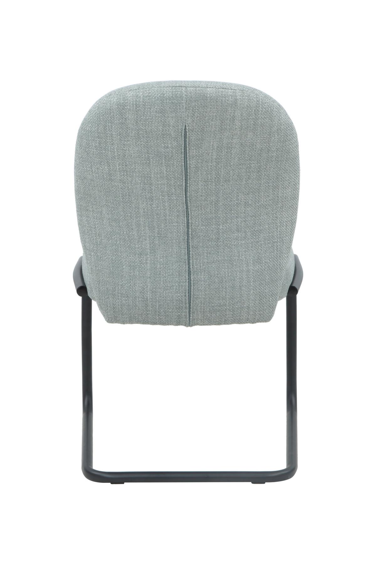 Schwingstuhl-Set Karen II S 2er-Set - Schwarz/Mintgrün, MODERN, Textil/Metall (53/90/62cm) - MID.YOU