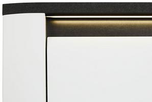 Weiß-Graues Hängeelement in Hochglanz kaufen Weiß-Graues Hängeelement in Hochglanz kaufen