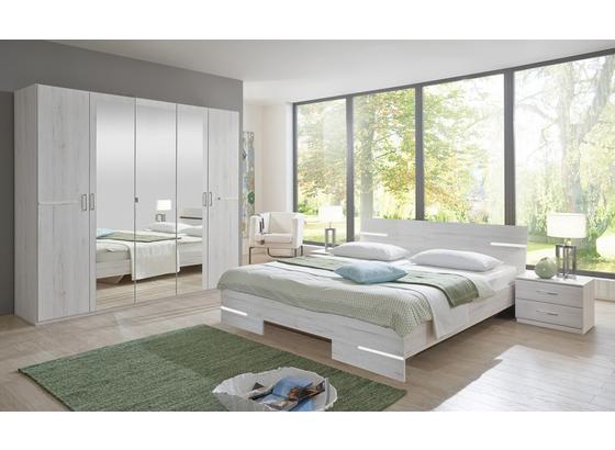 Ložnice Anna 160 - bílá, Moderní, dřevo/kompozitní dřevo (225/210/58cm) Ložnice Anna 160 - bílá, Moderní, dřevo/kompozitní dřevo (225/210/58cm)