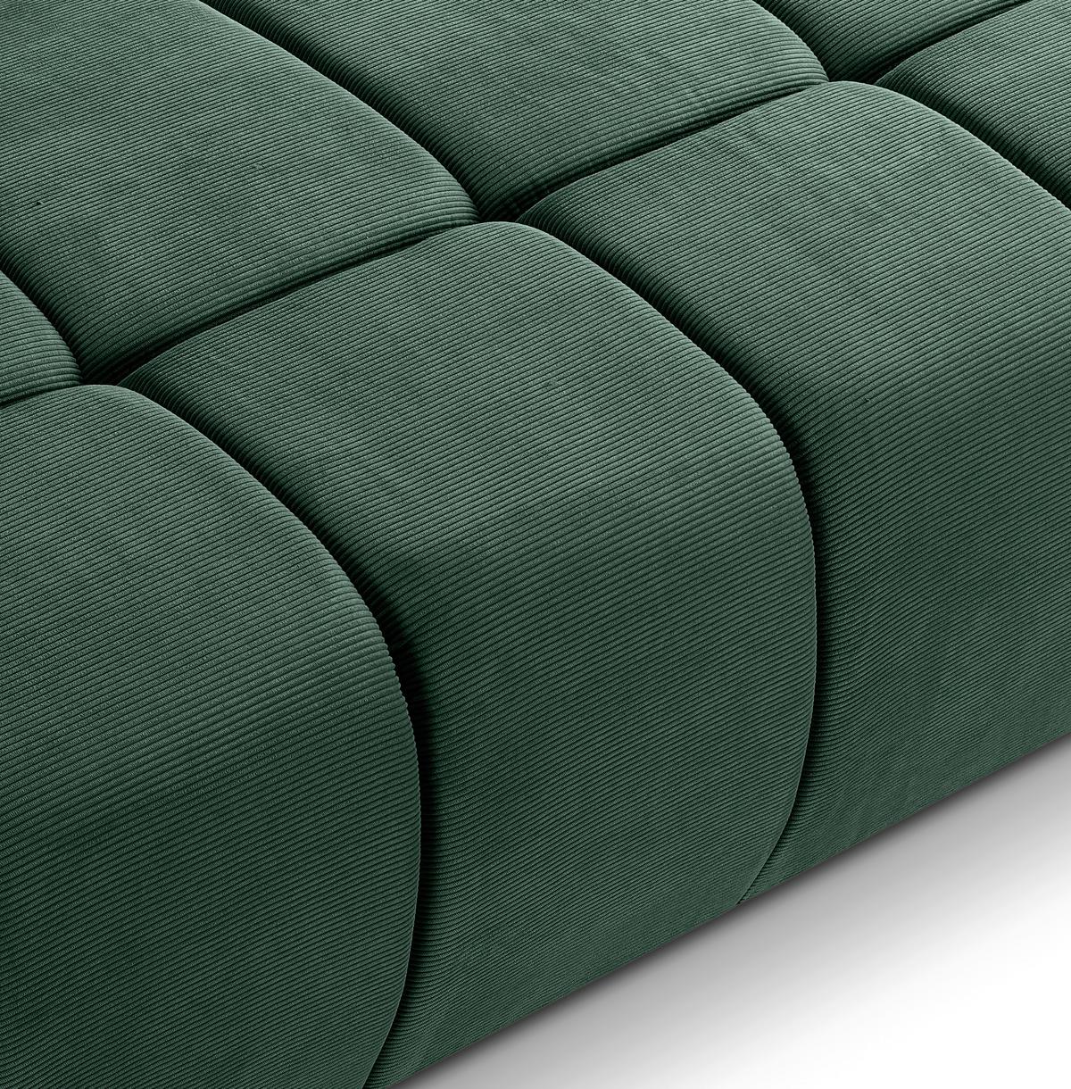 Schlafsofa Lauder Smaragdgrün B: 207cm - Smaragdgrün/Schwarz, Basics, Holz/Textil (207/93/105cm) - MID.YOU
