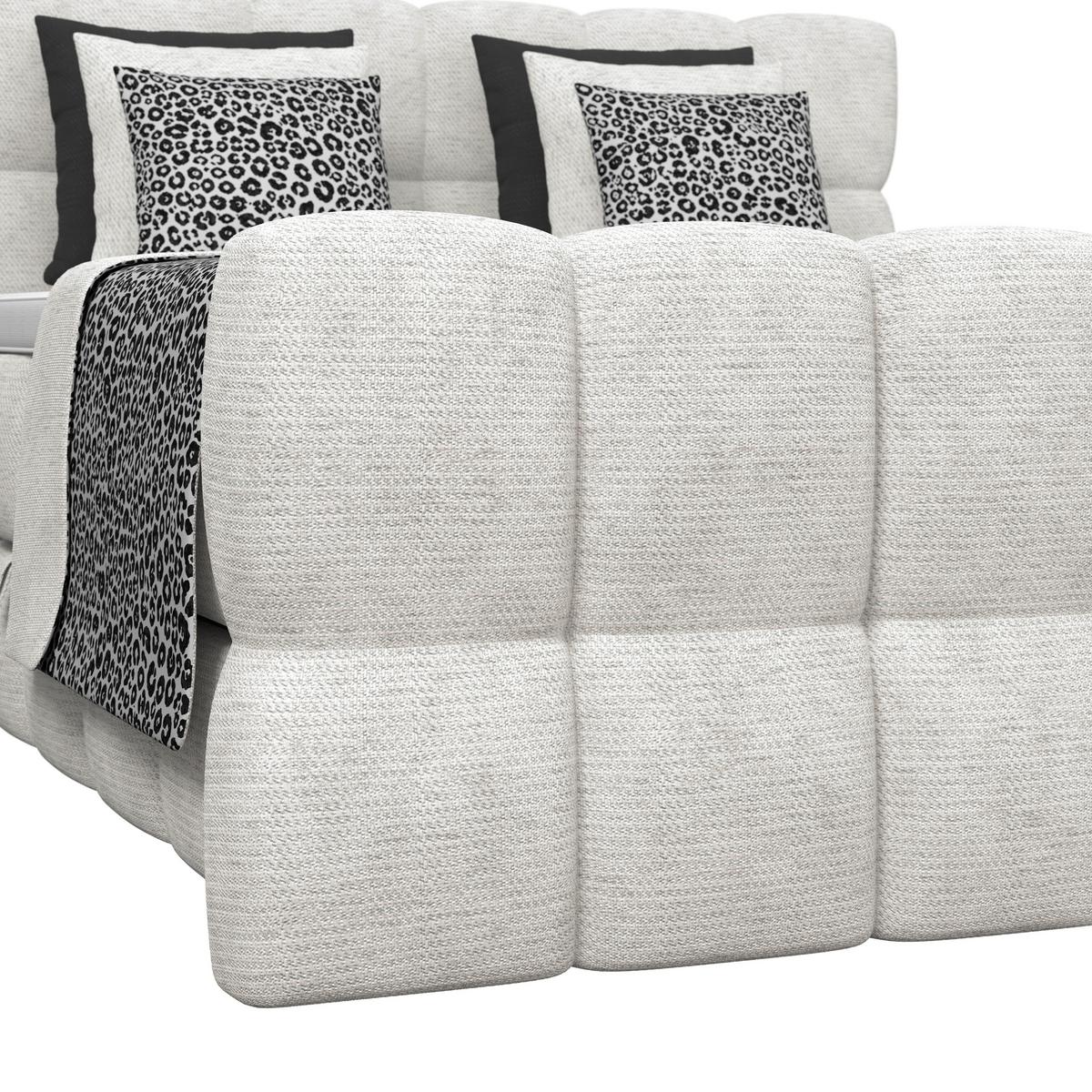 Boxspringbett Brisbane inkl. Bettkasten 180x200 - Creme/Schwarz, Trend, Holz/Holzwerkstoff (180/200cm) - Sembella